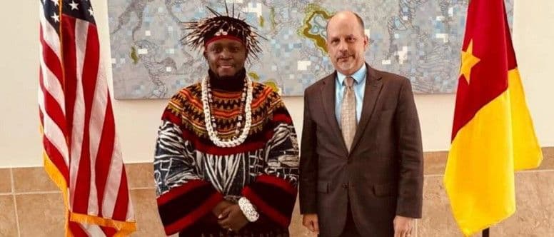 Fon Evaristus Mbatu II Meets U.S. Ambassador: Building Bridges for Cameroon